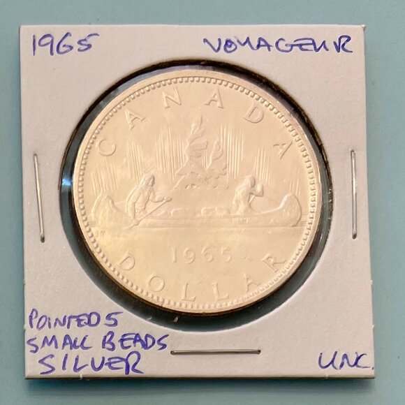 4 x 1965 Canada Silver $1 Dollar Coins! - Picture 3 of 16